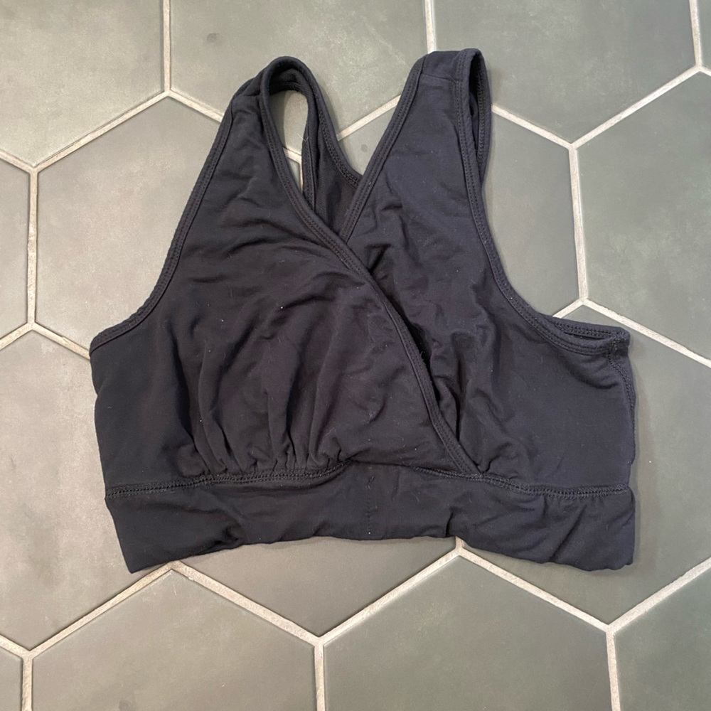 French Terry Racerback Nursing & Sleep Bra. Large Busty.